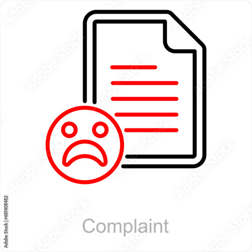 Complaint and feedback icon concept