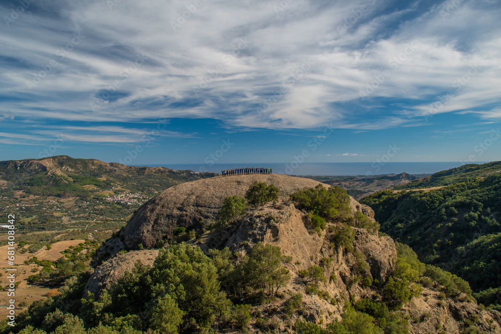 Pietra Tonda, one of the largest rock formations in the Aspromonte national park.
