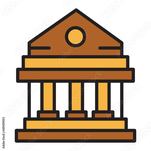 Notary building icon