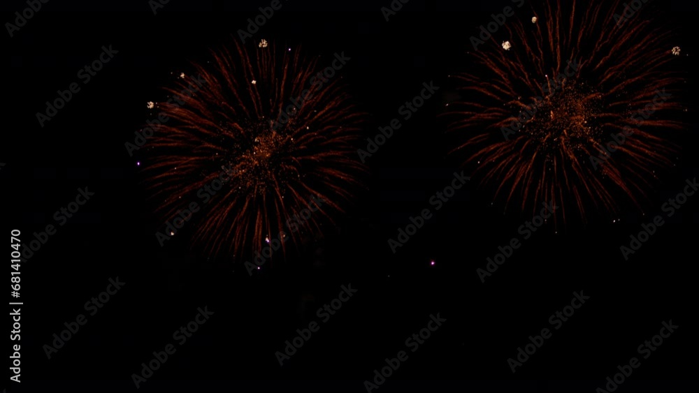 Fireworks for Celebration of New Year in Bangkok Fireworks for Celebration of New Year in Bangkok