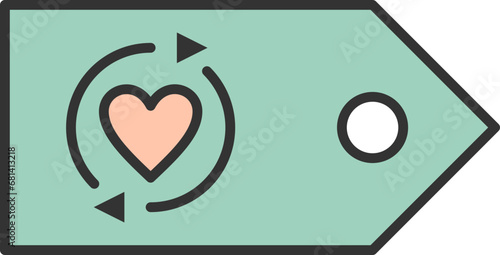 Secondhand label icon