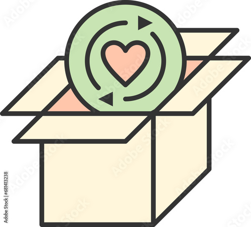Cardboard icon