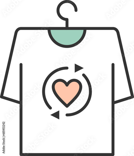 Secondhand shirt icon