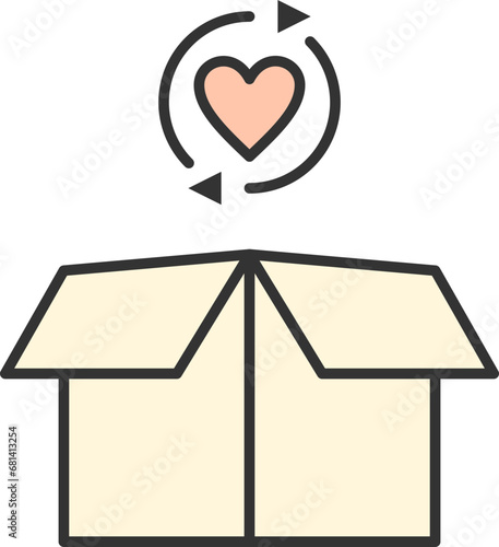 Cardboard icon