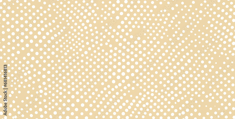 pattern with dots, fabric texture, white small dots on beige background symmetry texture pattern with dots, fabric texture, white small dots on beige background symmetry texture