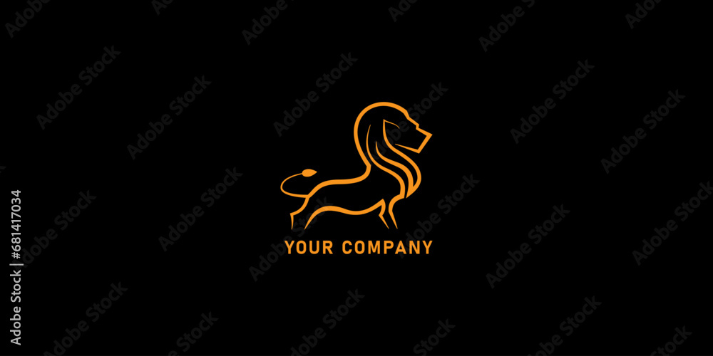 Fototapeta premium lion king logo