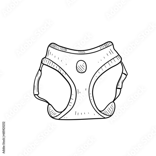 pet shop accesories handdrawn illustration 