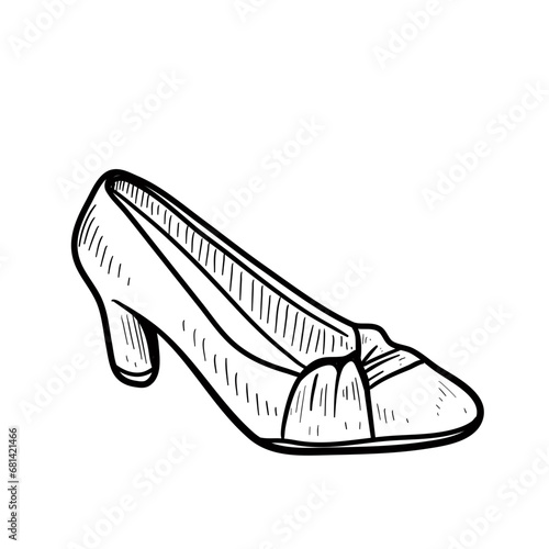 shoes accessories handdrawn illustration 