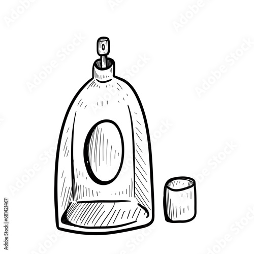 parfume accessories handdrawn illustration 
