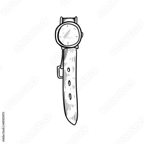 watch accessories handdrawn illustration 