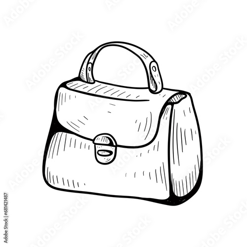 bag accessories handdrawn illustration 