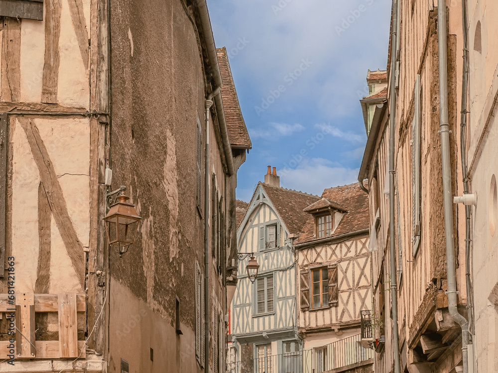 Stepping into History: Captivating Street Views of Auxerre's Old Village