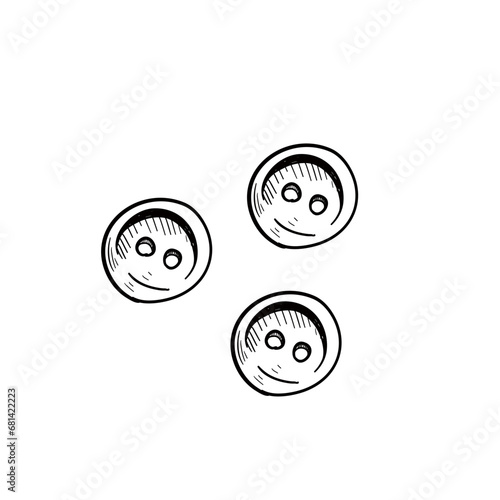 tailor equipment handdrawn illustration