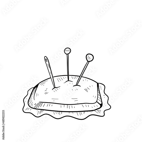 tailor equipment handdrawn illustration