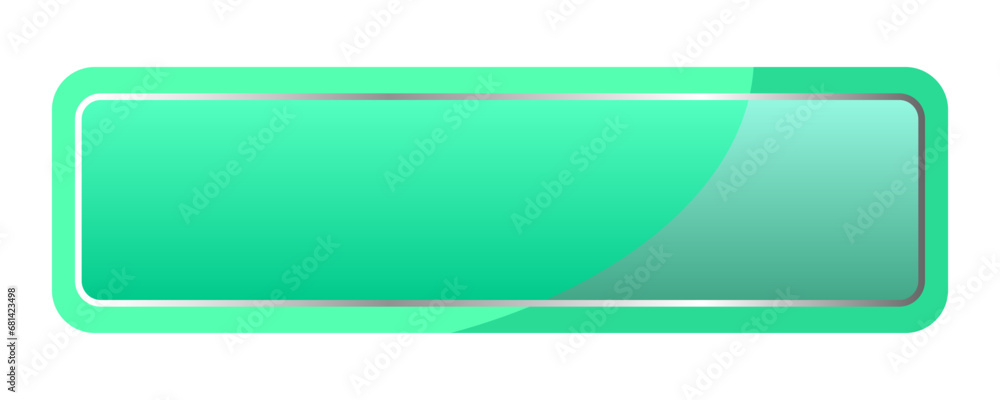 Green Web Glass Vector Button Green Web Glass Vector Button