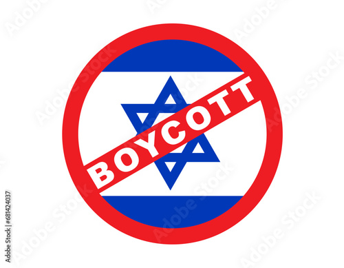 Illustration Vector Graphic of Boycott Israel Perfect for Protest Banner Design etc