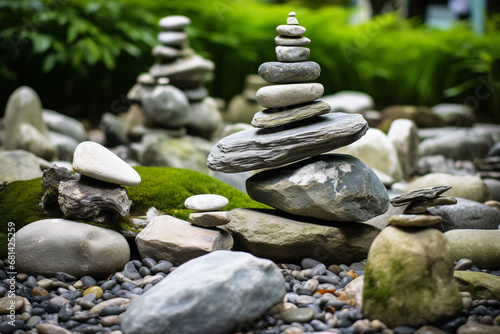 the sense of connection with nature that rock garden fosters, as the arrangement of stones reflects the rhythm and flow of the natural world