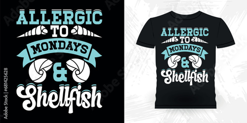 Funny Shell Collector Beach Shelling Vintage Seashell T-shirt Design