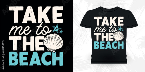 Funny Shell Collector Beach Shelling Vintage Seashell T-shirt Design