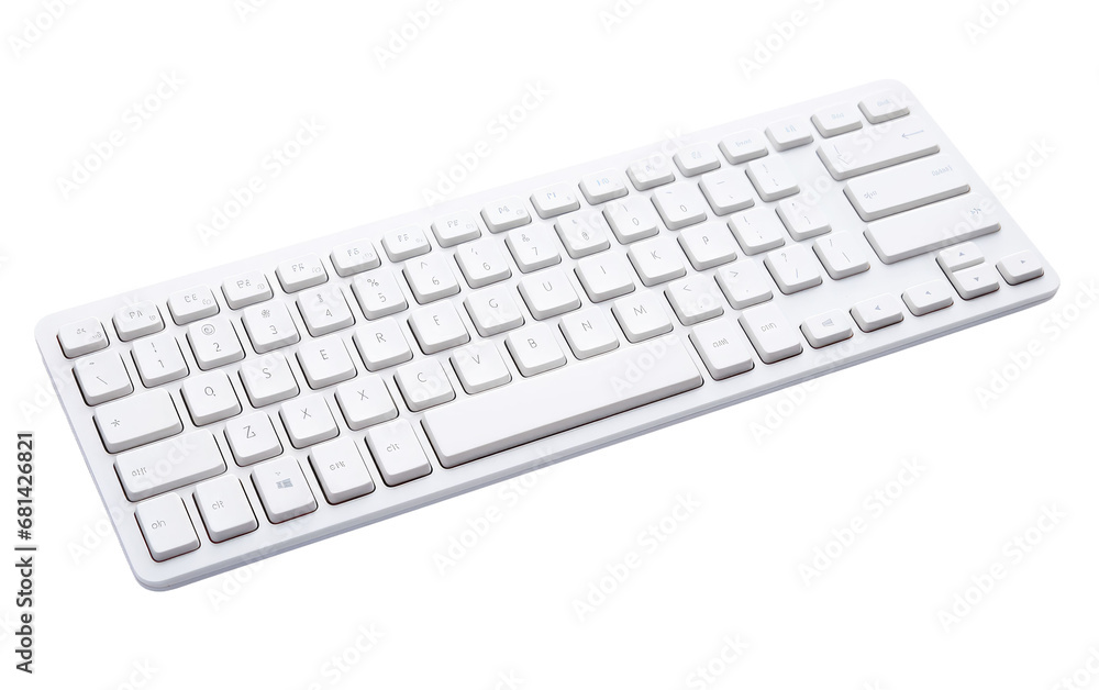 Wireless Keyboard On Transparent Background