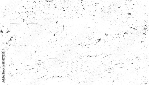 Abstract grainy texture isolated on white background. Top view. Dust, sand blow or bread crumbs. Silhouette of food flakes such as salt or almond or wheat flour spread on the flat surface or table.