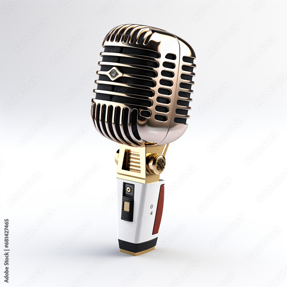 Fototapeta premium 3d model of microphone