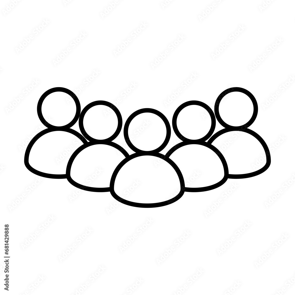 people icon vector design template illustrator on transparent background people icon vector design template illustrator on transparent background