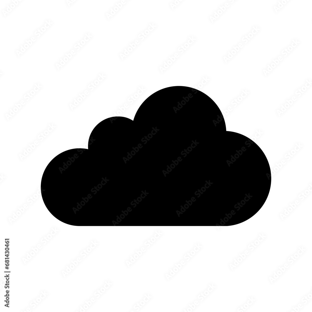 Cloud icon vector design template illustrator on transparent background Cloud icon vector design template illustrator on transparent background