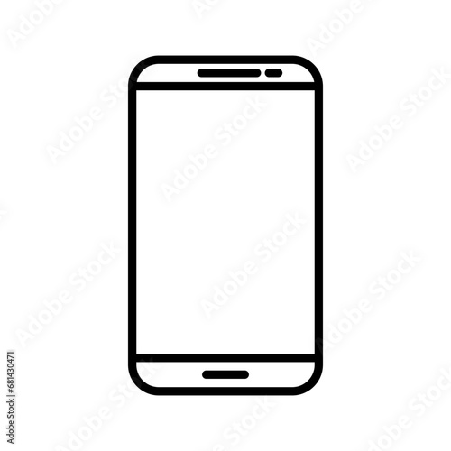 phone icon vector design template illustrator on transparent background