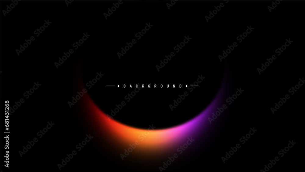 eclipse gradient background for banner, presentation and other	 - obrazy, fototapety, plakaty 