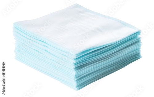 Disposable Cleaning Wipes Detail On Transparent Background