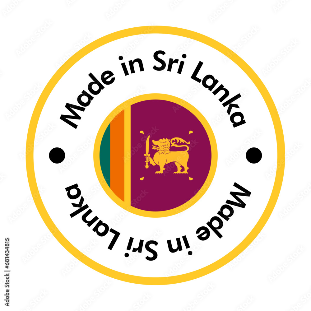 Made in Sri Lanka Vector Label Made in Sri Lanka Vector Label