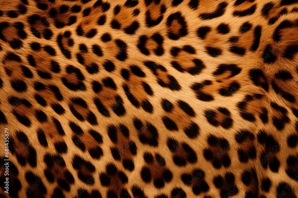 illustration of leopard fur skin texture background. Created with Generative AI illustration of leopard fur skin texture background. Created with Generative AI