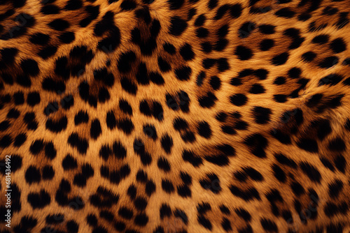 illustration of leopard fur skin texture background. Created with Generative AI