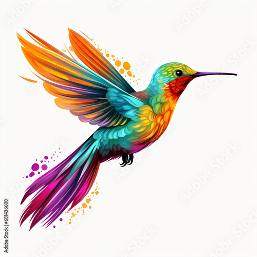 Colorful Hummingbird © Crafter