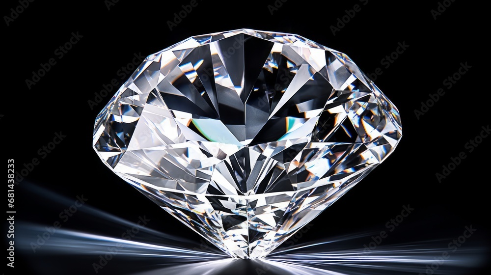 twirling diamond that sparkles isolated on a white backdrop AI generated illustration twirling diamond that sparkles isolated on a white backdrop AI generated illustration
