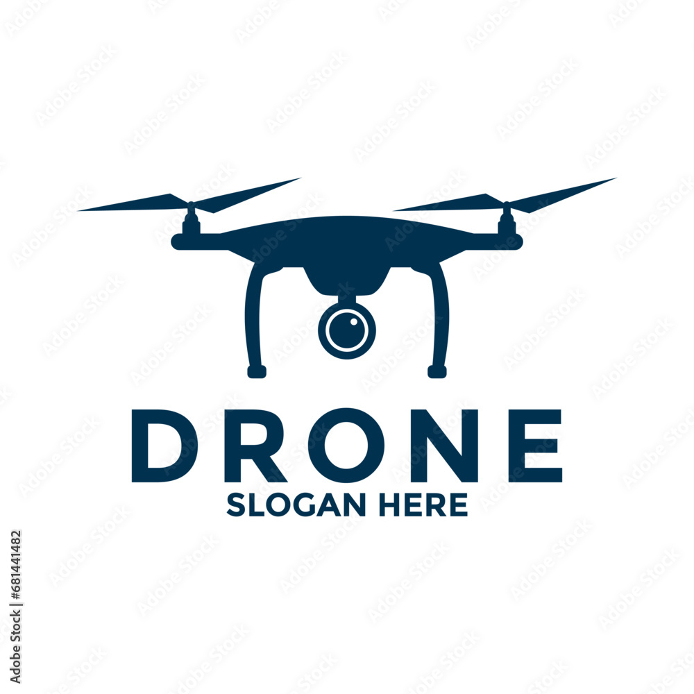 Drone logo icon, Illustration graphic vector of drone technology logo design template Drone logo icon, Illustration graphic vector of drone technology logo design template