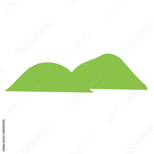 Green hill vector 