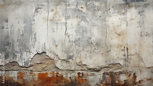 An aged concrete surface displaying irregular rain