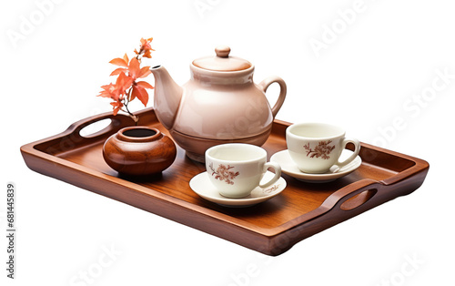 Chinese Tea Set On Transparent PNG