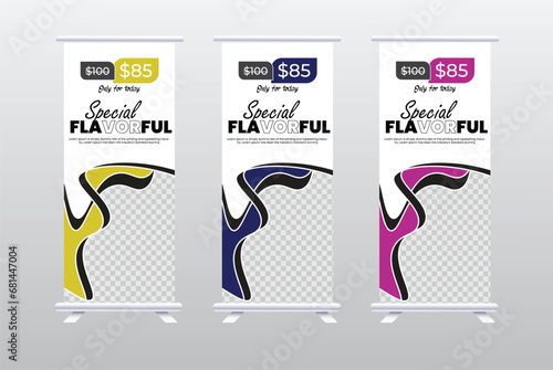 food Retractable Banners design template