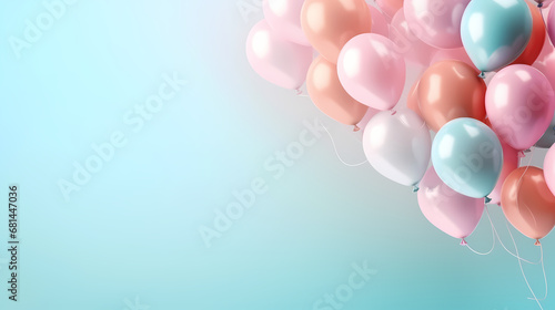 Balloon pattern decoration background, Children's Day and holiday decoration material, PPT background