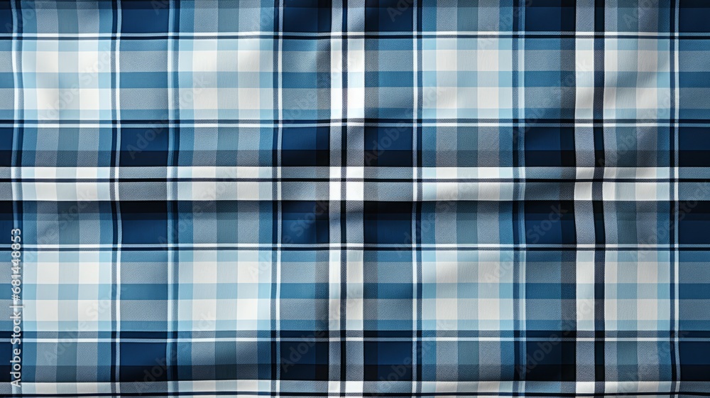 Blue and white lumberjack plaid print with a seamles Blue and white lumberjack plaid print with a seamles