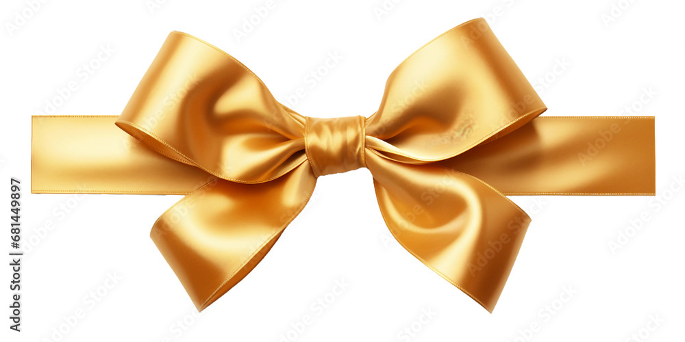 golden bow isolated on transparent background golden bow isolated on transparent background