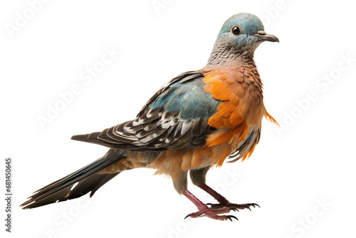 Passenger Pigeon Isolated on transparent background. Generative Ai © AIstudio1