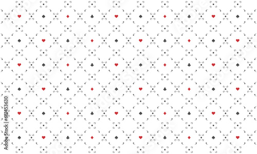 Background for Poker or Casino. Vector template for your design.
