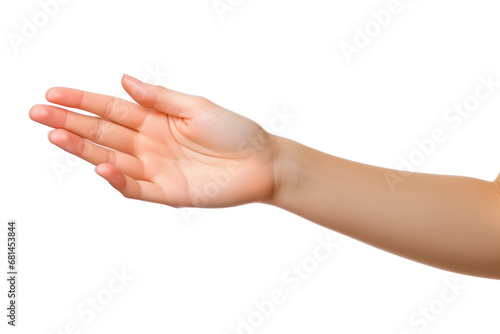 Woman hands isolated on transparent background