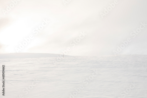 Winter landscape in Pallas Yllastunturi National Park, Lapland, Finland