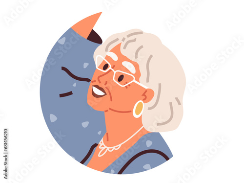 Elderly people vector illustration. Adult elderly individuals play important role in society with their expertise and contributions Elders are respected for their wisdom and their impact
