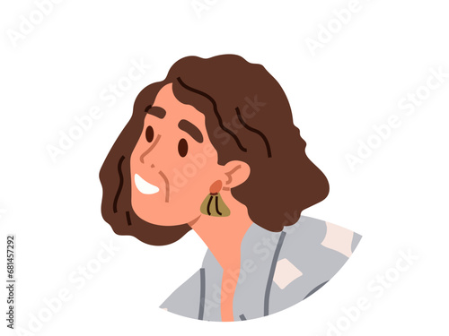 People avatar vector illustration. Personal profiles offer glimpse into users preferences and social connections The people avatar metaphorically represents online personas we adopt in digital spaces